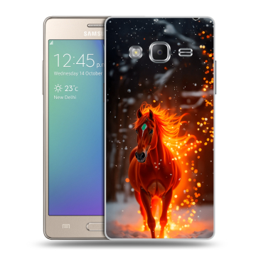 Пластиковый чехол на Samsung Z3 с принтом Новый год Пластиковый чехол на Samsung Z3 с принтом Новый год
