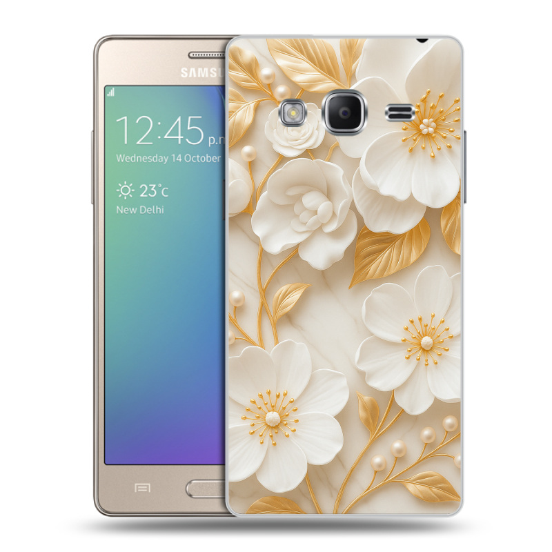 Пластиковый чехол на Samsung Z3 с принтом Цветы Пластиковый чехол на Samsung Z3 с принтом Цветы