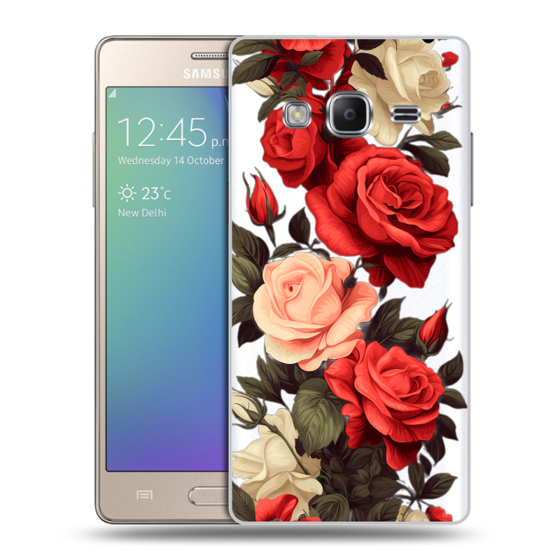 Пластиковый чехол на Samsung Z3 с принтом Розы Пластиковый чехол на Samsung Z3 с принтом Розы