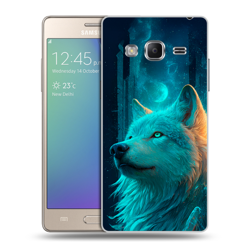 Пластиковый чехол на Samsung Z3 с принтом бабочки саккура Пластиковый чехол на Samsung Z3 с принтом бабочки саккура
