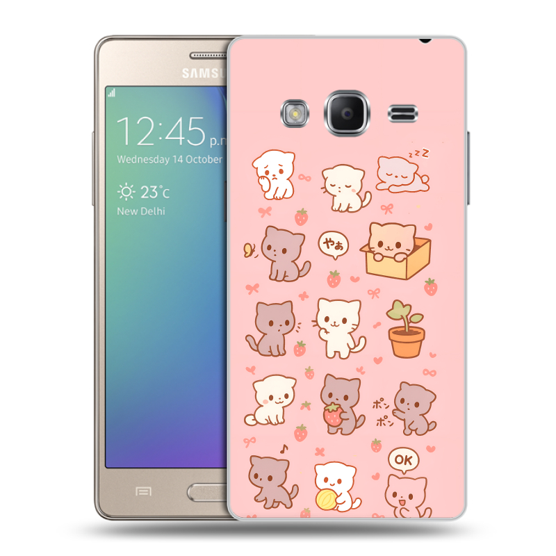 Пластиковый чехол на Samsung Z3 с принтом Hello Kitty Хелоу Кити Пластиковый чехол на Samsung Z3 с принтом Hello Kitty Хелоу Кити
