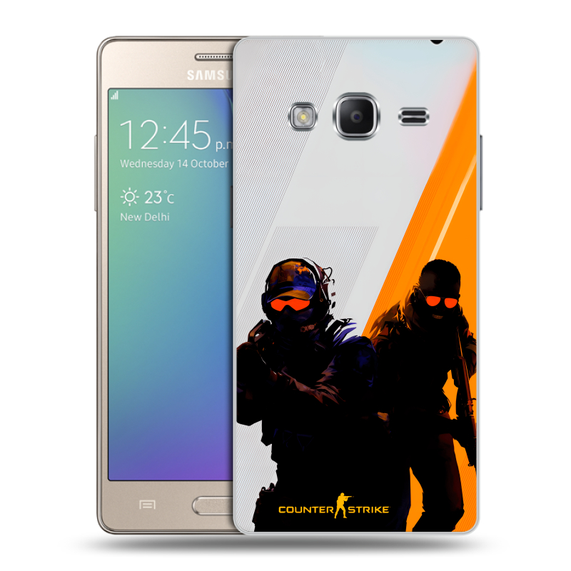 Пластиковый чехол на Samsung Z3 с принтом Контер страйк Counter strike Пластиковый чехол на Samsung Z3 с принтом Контер страйк Counter strike