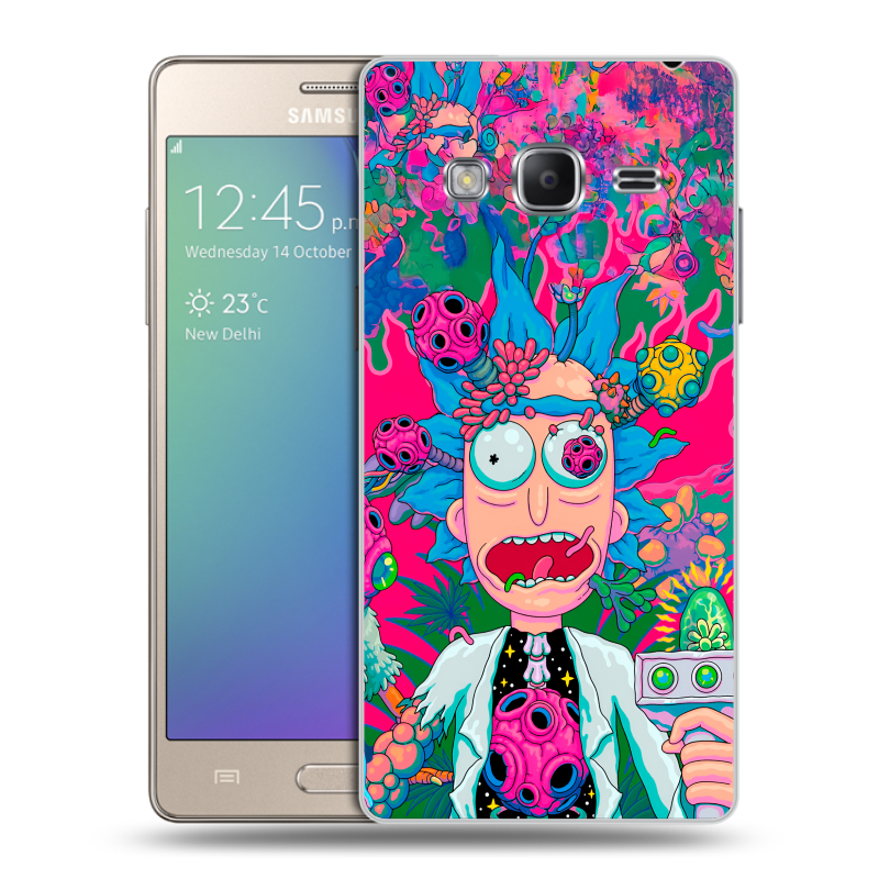 Пластиковый чехол на Samsung Z3 с принтом Рик и Морти Rick Morty Пластиковый чехол на Samsung Z3 с принтом Рик и Морти Rick Morty
