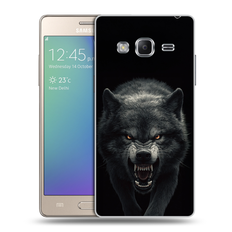 Пластиковый чехол на Samsung Z3 с принтом Волк Пластиковый чехол на Samsung Z3 с принтом Волк