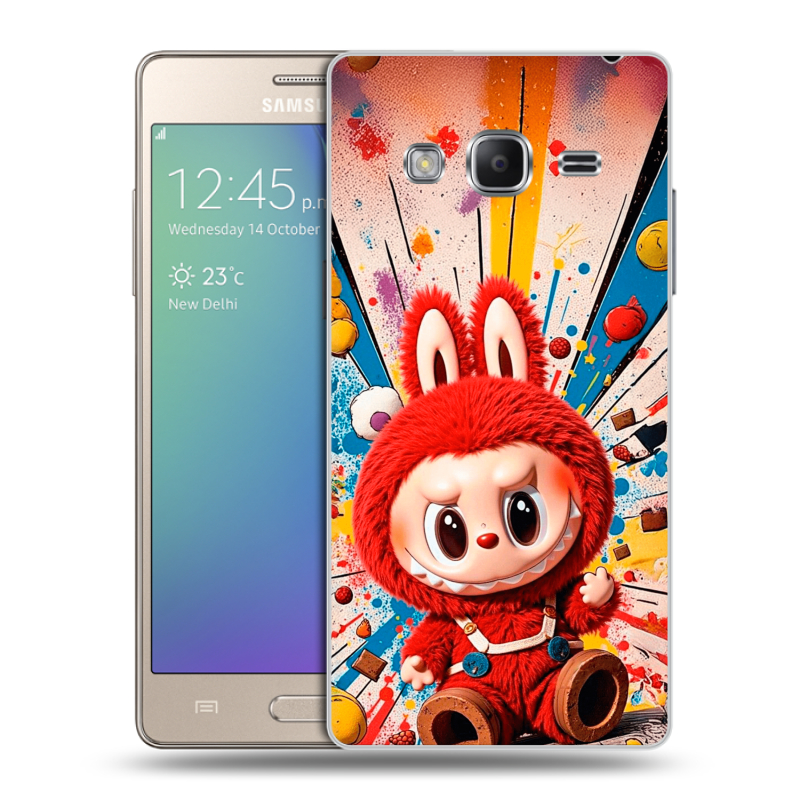 Пластиковый чехол на Samsung Z3 с принтом Labubu Лабубу Пластиковый чехол на Samsung Z3 с принтом Labubu Лабубу