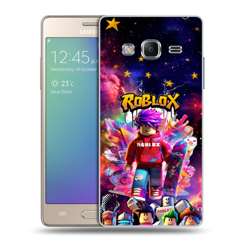 Пластиковый чехол на Samsung Z3 с принтом Roblox Роблокс Пластиковый чехол на Samsung Z3 с принтом Roblox Роблокс