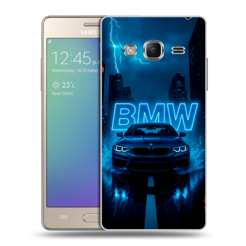 Пластиковый чехол на Samsung Z3 с принтом BMW БМВ Пластиковый чехол на Samsung Z3 с принтом BMW БМВ