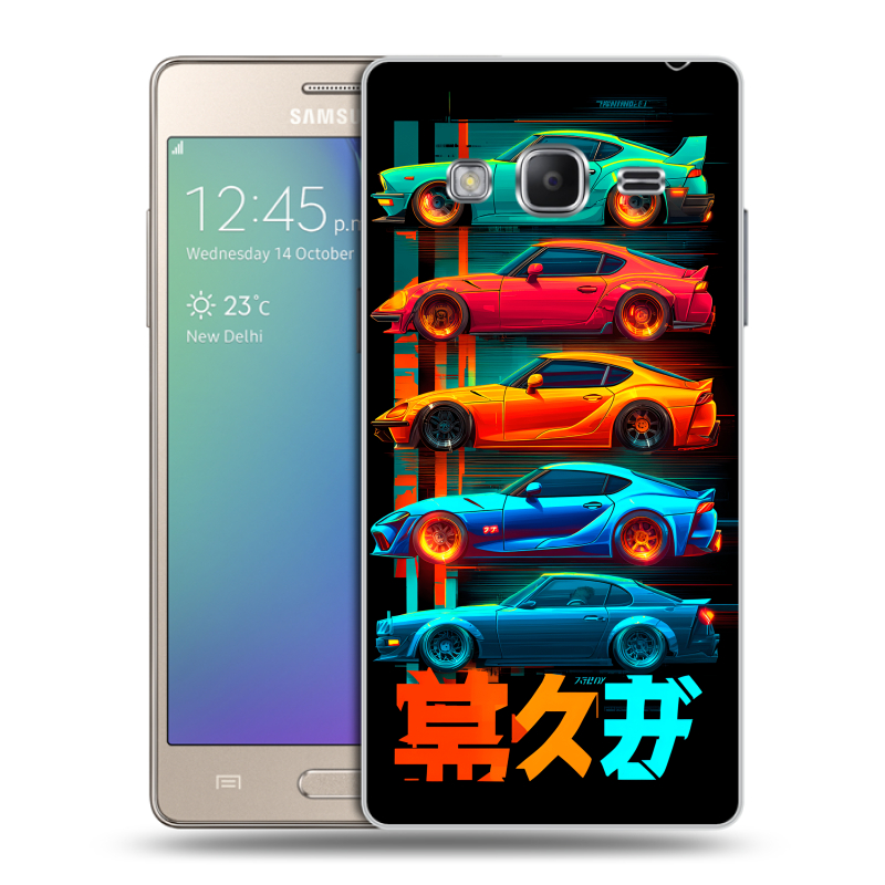 Пластиковый чехол на Samsung Z3 с принтом машины тачки Пластиковый чехол на Samsung Z3 с принтом машины тачки