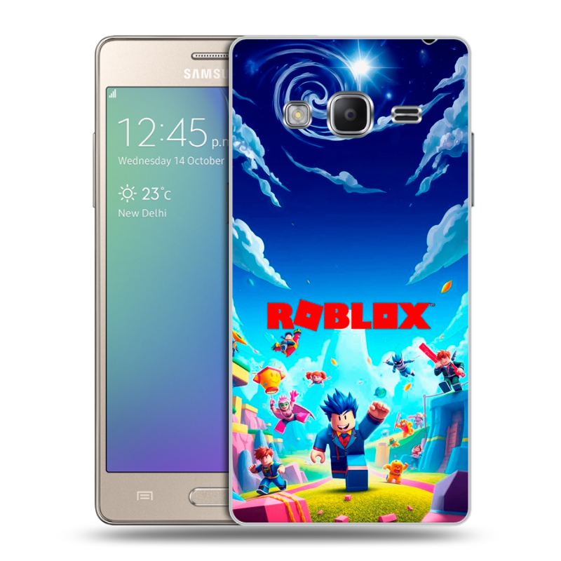 Пластиковый чехол на Samsung Z3 с принтом Roblox Роблокс Пластиковый чехол на Samsung Z3 с принтом Roblox Роблокс