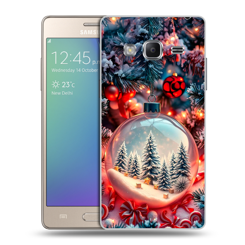 Пластиковый чехол на Samsung Z3 с принтом Новый год Пластиковый чехол на Samsung Z3 с принтом Новый год