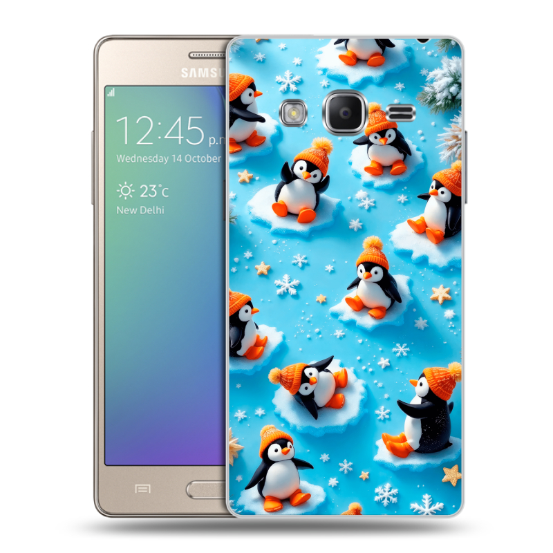 Пластиковый чехол на Samsung Z3 с принтом Новый год Пластиковый чехол на Samsung Z3 с принтом Новый год