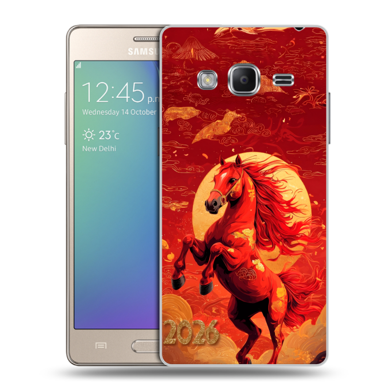 Пластиковый чехол на Samsung Z3 с принтом Новый год Пластиковый чехол на Samsung Z3 с принтом Новый год