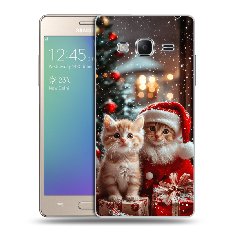 Пластиковый чехол на Samsung Z3 с принтом Новый год Пластиковый чехол на Samsung Z3 с принтом Новый год