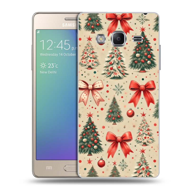 Пластиковый чехол на Samsung Z3 с принтом Новый год Пластиковый чехол на Samsung Z3 с принтом Новый год