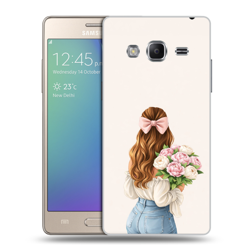 Пластиковый чехол на Samsung Z3 с принтом женский Пластиковый чехол на Samsung Z3 с принтом женский