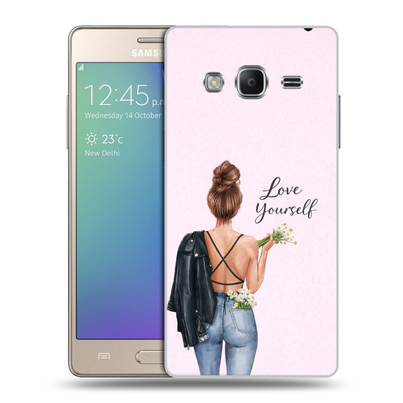 Пластиковый чехол на Samsung Z3 с принтом женский Пластиковый чехол на Samsung Z3 с принтом женский