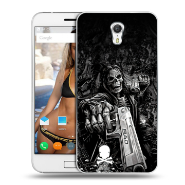 Силиконовый чехол на ZUK Z1 с принтом Скелет