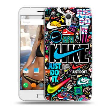 Силиконовый чехол на ZUK Z1 с принтом найк nike черный Силиконовый чехол на ZUK Z1 с принтом найк nike черный