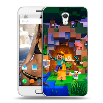 Силиконовый чехол на ZUK Z1 с принтом Майнкрафт Minecraft Силиконовый чехол на ZUK Z1 с принтом Майнкрафт Minecraft