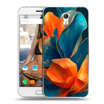 Силиконовый чехол на ZUK Z1 с принтом Цветы