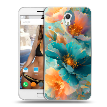 Силиконовый чехол на ZUK Z1 с принтом Цветы