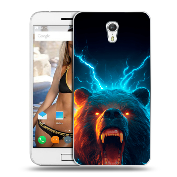 Силиконовый чехол на ZUK Z1 с принтом Медведь Силиконовый чехол на ZUK Z1 с принтом Медведь