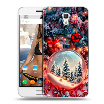 Силиконовый чехол на ZUK Z1 с принтом Новый год