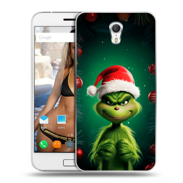 Силиконовый чехол на ZUK Z1 с принтом Гринч Новый год Рождество