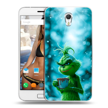 Силиконовый чехол на ZUK Z1 с принтом Новый год гринч