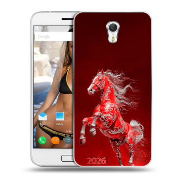Силиконовый чехол на ZUK Z1 с принтом Новый год