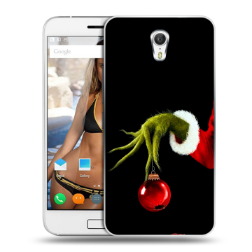 Силиконовый чехол на ZUK Z1 с принтом Новый год Гринч