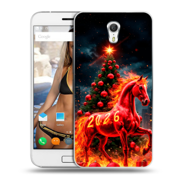 Силиконовый чехол на ZUK Z1 с принтом Новый год