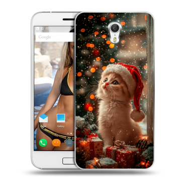 Силиконовый чехол на ZUK Z1 с принтом Новый год