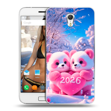 Силиконовый чехол на ZUK Z1 с принтом Новый год