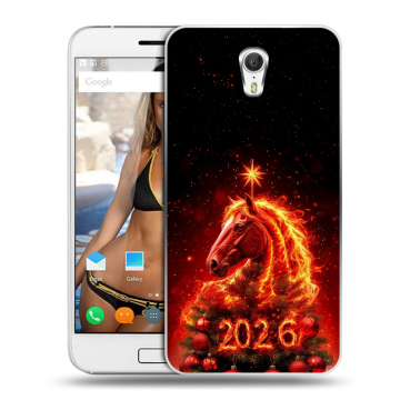 Силиконовый чехол на ZUK Z1 с принтом Новый год