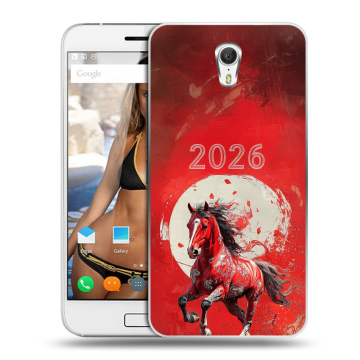 Силиконовый чехол на ZUK Z1 с принтом Новый год