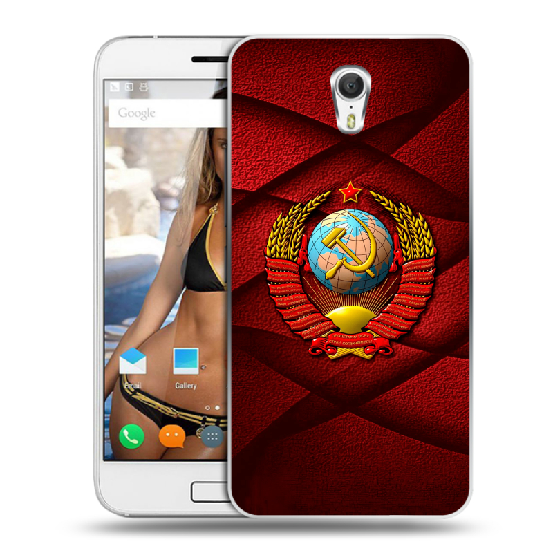 Силиконовый чехол на ZUK Z1 с принтом Герб СССР Силиконовый чехол на ZUK Z1 с принтом Герб СССР