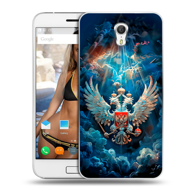 Силиконовый чехол на ZUK Z1 с принтом Герб флаг России Силиконовый чехол на ZUK Z1 с принтом Герб флаг России