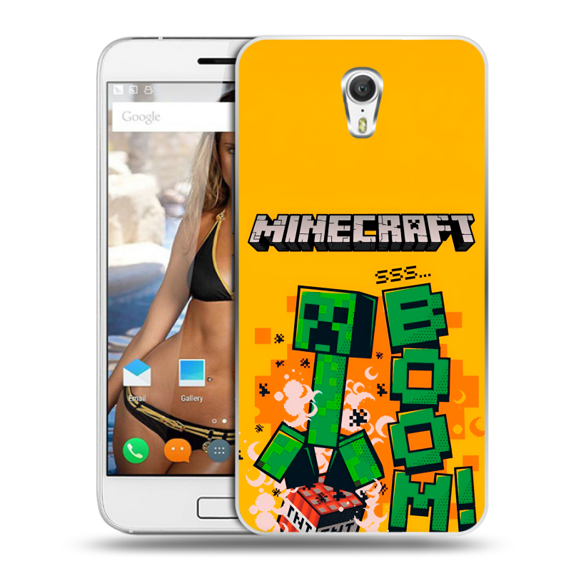 Силиконовый чехол на ZUK Z1 с принтом Майнкрафт Minecraft Силиконовый чехол на ZUK Z1 с принтом Майнкрафт Minecraft