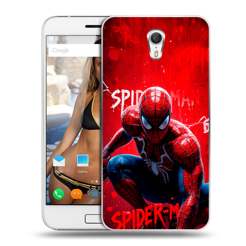 Силиконовый чехол на ZUK Z1 с принтом Spiderman Человек паук Силиконовый чехол на ZUK Z1 с принтом Spiderman Человек паук