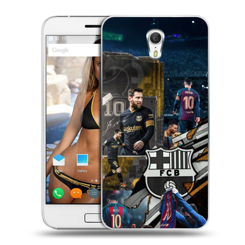 Силиконовый чехол на ZUK Z1 с принтом Messi Barcelona Силиконовый чехол на ZUK Z1 с принтом Messi Barcelona
