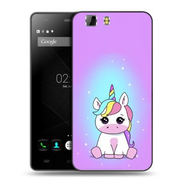 Силиконовый чехол на Doogee X5 с принтом Единорог