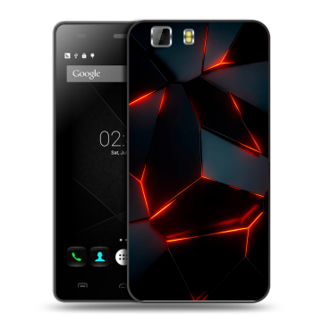 Силиконовый чехол на Doogee X5 с принтом Яркие абстракции Силиконовый чехол на Doogee X5 с принтом Яркие абстракции