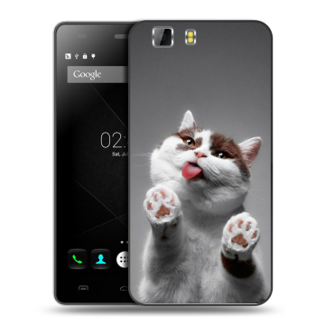 Силиконовый чехол на Doogee X5 с принтом Коты