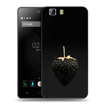 Силиконовый чехол на Doogee X5 с принтом Черная клубника