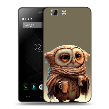 Силиконовый чехол на Doogee X5 с принтом Сова