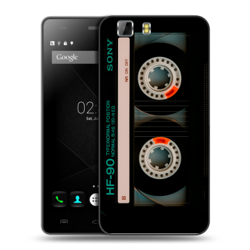 Силиконовый чехол на Doogee X5 с принтом Кассета