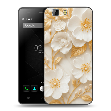 Силиконовый чехол на Doogee X5 с принтом Цветы Силиконовый чехол на Doogee X5 с принтом Цветы