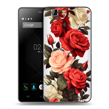 Силиконовый чехол на Doogee X5 с принтом Розы Силиконовый чехол на Doogee X5 с принтом Розы
