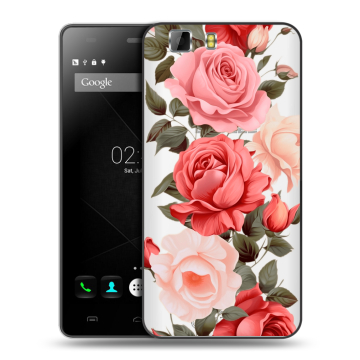 Силиконовый чехол на Doogee X5 с принтом Розы Силиконовый чехол на Doogee X5 с принтом Розы